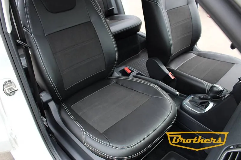 Установка чехлов для Polo Sedan (деленая спинка сидений)