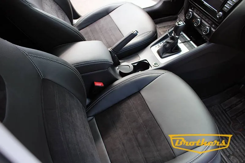 Чехлы с алькантарой для Skoda Octavia A7 (Стайл) для клиента из Нижнего Новгорода