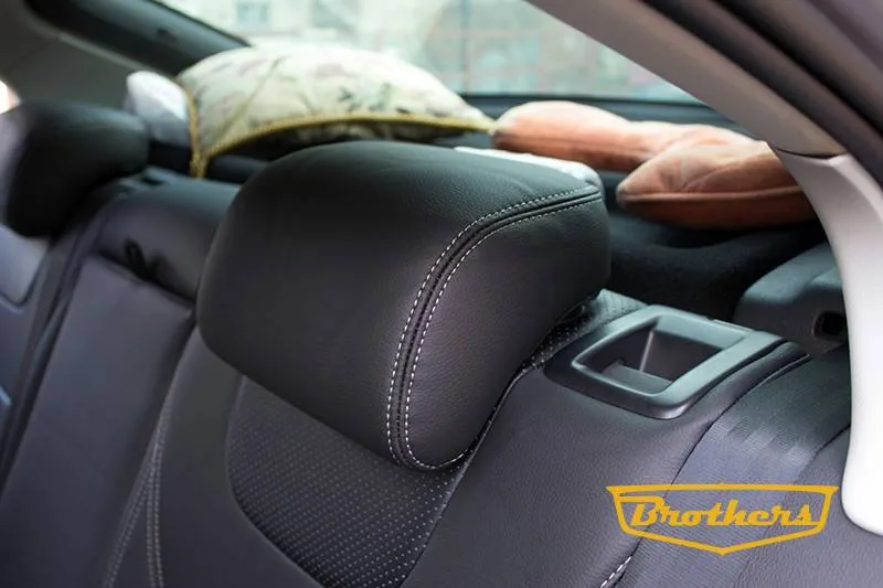 Установка чехлов серии "Premium" для Octavia A7, со спорт. сидениями