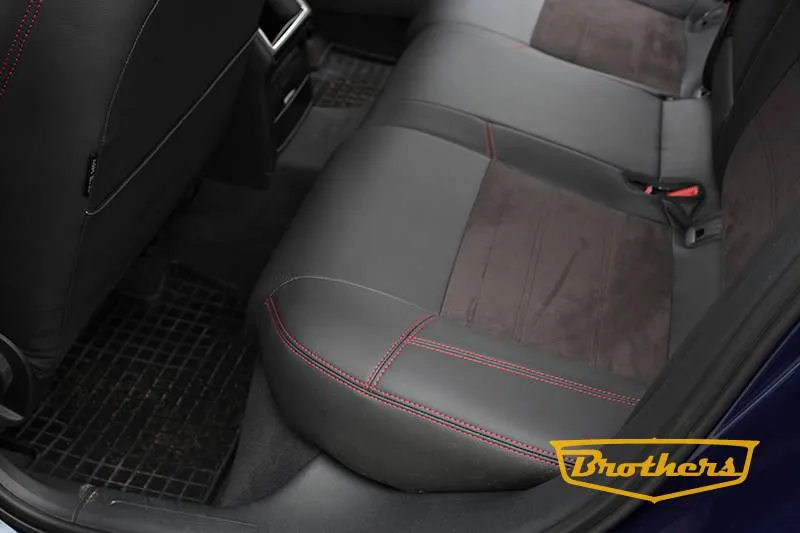 Авточехлы для Ауди (Б8), 2011 - 2015, серия "Alcantara"