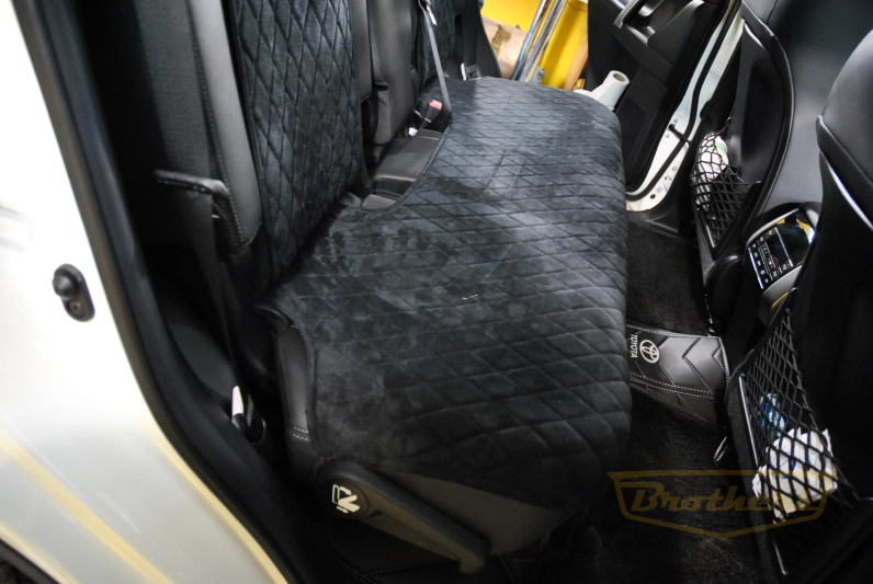 Накидки «Alcantara» ромбы, черная строчка