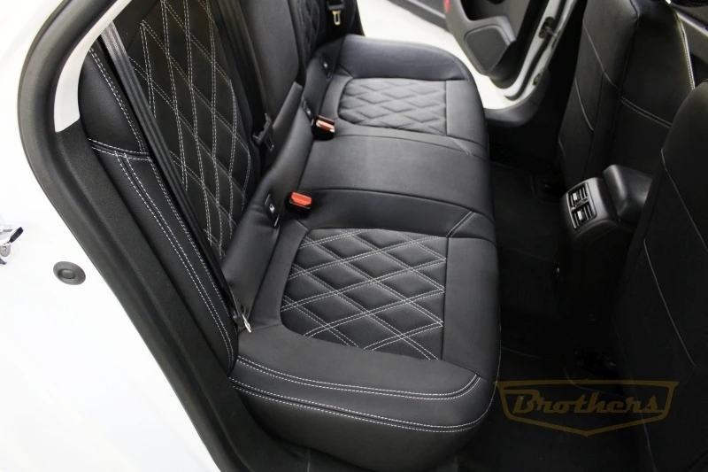 Чехлы на Renault Talisman (Универсал) серии "Aurora" - серая строчка, ромбы