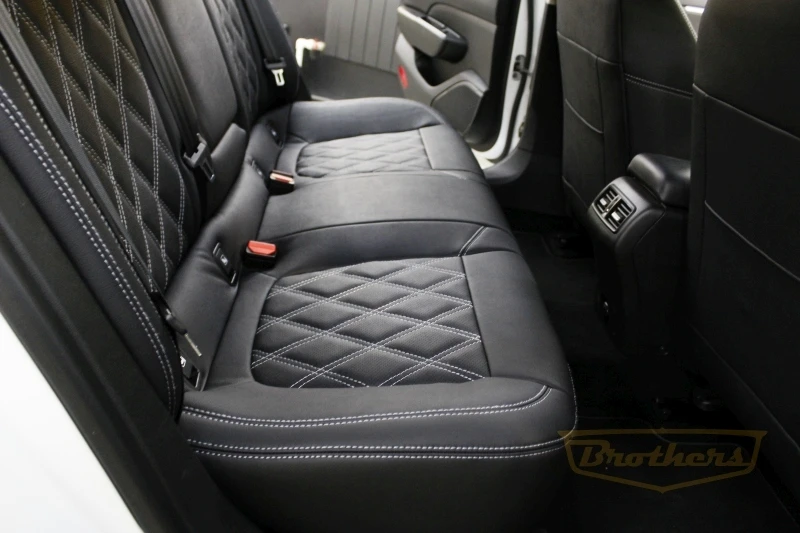 Чехлы на Renault Talisman (Универсал) серии "Aurora" - серая строчка, ромбы