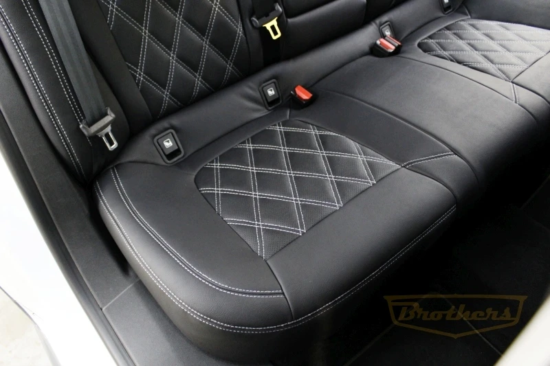 Чехлы на Renault Talisman (Универсал) серии "Aurora" - серая строчка, ромбы