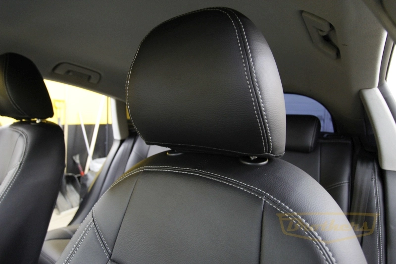 Чехлы для сидений Audi A5 I (8T, Sportback) рестайлинг серии "Premium" - серая строчка Чехлы для сидений Audi A5 I (8T, Sportback) рестайлинг серии "Premium" - серая строчка