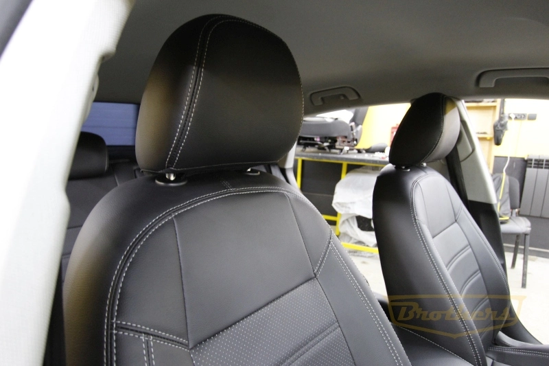 Чехлы для сидений Audi A5 I (8T, Sportback) рестайлинг серии "Premium" - серая строчка Чехлы для сидений Audi A5 I (8T, Sportback) рестайлинг серии "Premium" - серая строчка