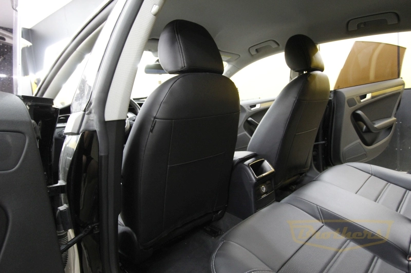 Чехлы для сидений Audi A5 I (8T, Sportback) рестайлинг серии "Premium" - серая строчка Чехлы для сидений Audi A5 I (8T, Sportback) рестайлинг серии "Premium" - серая строчка