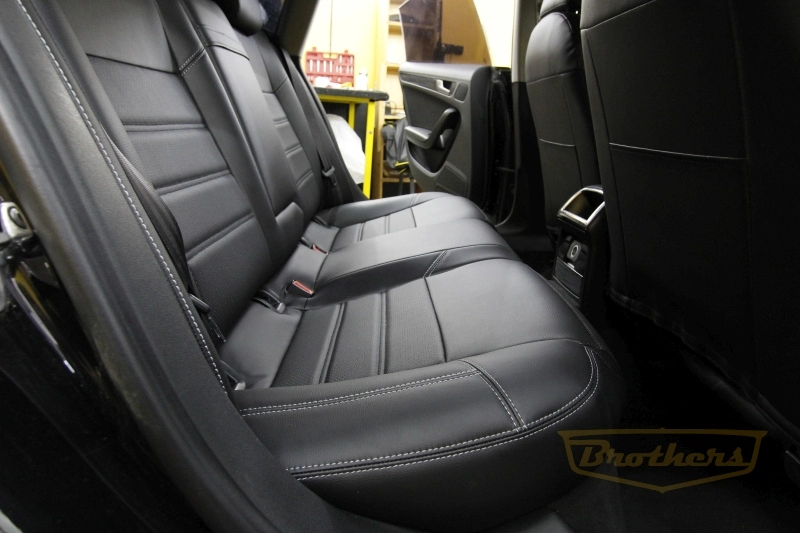 Чехлы для сидений Audi A5 I (8T, Sportback) рестайлинг серии "Premium" - серая строчка Чехлы для сидений Audi A5 I (8T, Sportback) рестайлинг серии "Premium" - серая строчка