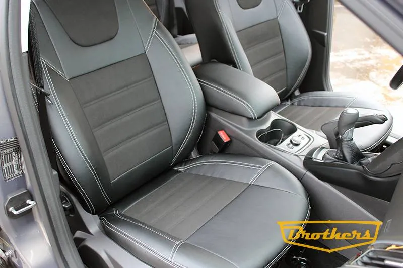 Алькантара чехлы на Фокус 3 от Бразерс Тюнинг