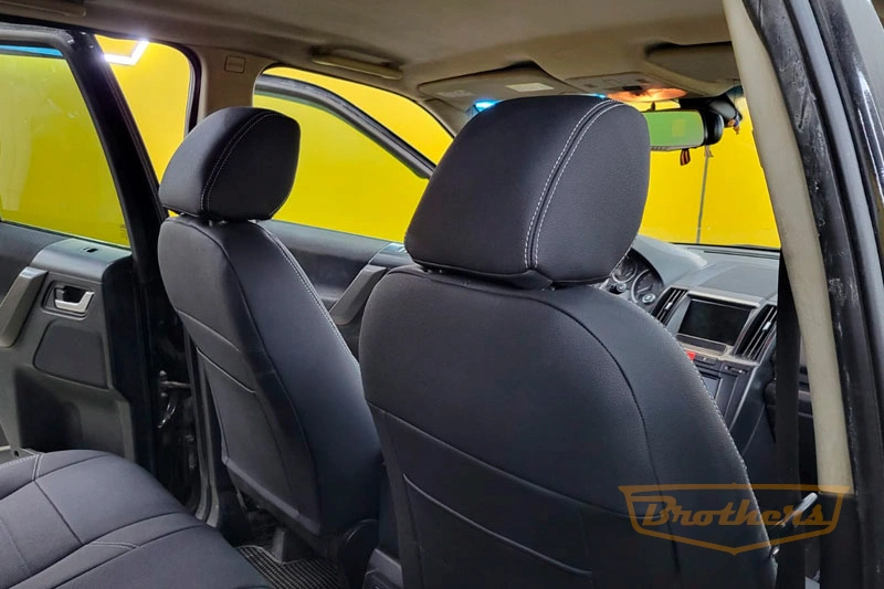 Чехлы для сидений Land Rover Free Lander 2 серии "Aurora" - серая строчка