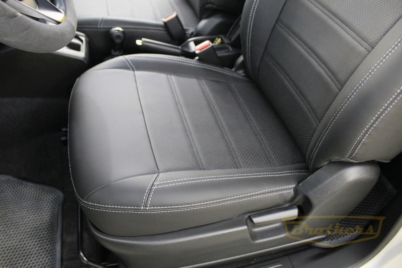 Авточехлы на Suzuki Jimny (5 дверей) серии "Premium" - серая строчка