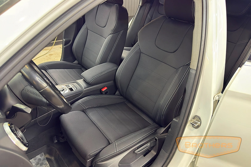 Чехлы на сиденья Audi A3 III 8V (Sport) - серии "Aurora" - серая строчка