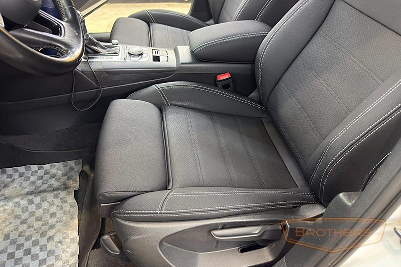 Чехлы на сиденья Audi A3 III 8V (Sport) - серии "Aurora" - серая строчка