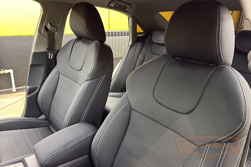 Чехлы на сиденья Audi A3 III 8V (Sport) - серии "Aurora" - серая строчка
