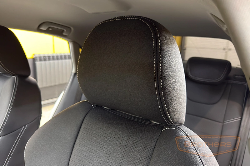 Чехлы на сиденья Audi A3 III 8V (Sport) - серии "Aurora" - серая строчка