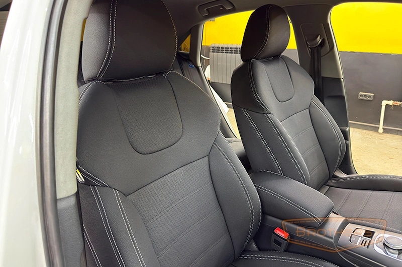 Чехлы на сиденья Audi A3 III 8V (Sport) - серии "Aurora" - серая строчка