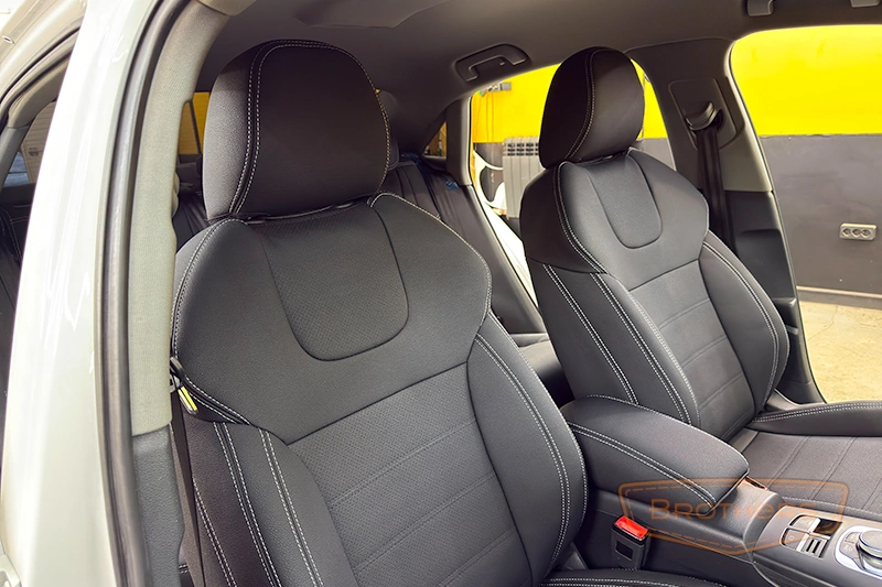 Чехлы на сиденья Audi A3 III 8V (Sport) - серии "Aurora" - серая строчка