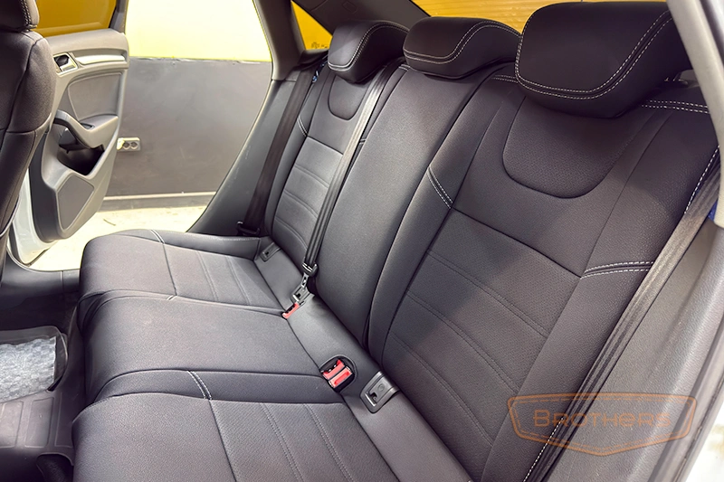 Чехлы на сиденья Audi A3 III 8V (Sport) - серии "Aurora" - серая строчка