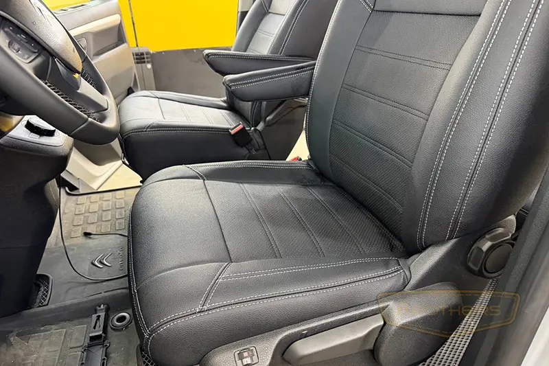 Чехлы на Citroen Space Tourer (5 мест) серии "Aurora" - серая строчка Чехлы на Citroen Space Tourer (5 мест) серии "Aurora" - серая строчка