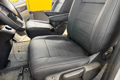 Чехлы на Citroen Space Tourer (5 мест) серии "Aurora" - серая строчка Чехлы на Citroen Space Tourer (5 мест) серии "Aurora" - серая строчка