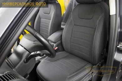 Чехлы на Citroen Space Tourer (8 мест) серии "Aurora" - серая строчка Чехлы на Citroen Space Tourer (8 мест) серии "Aurora" - серая строчка