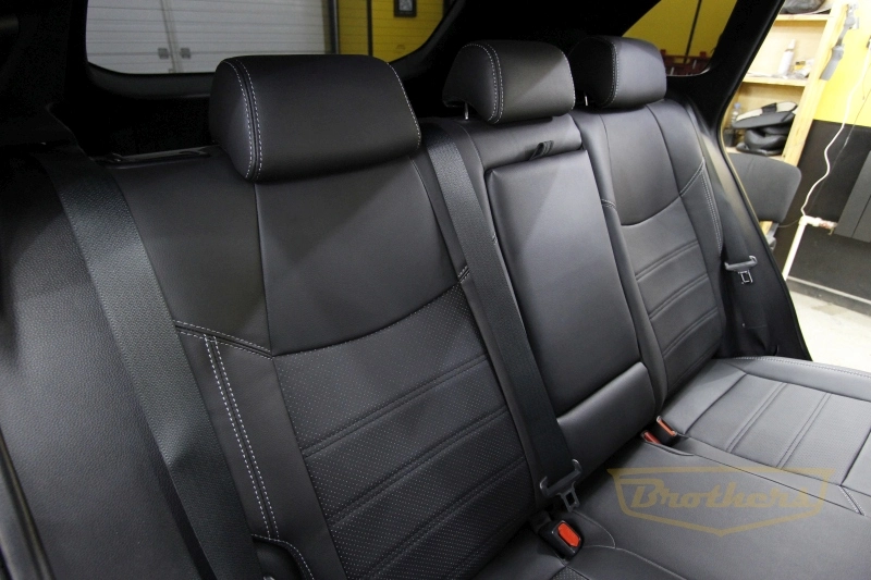 Чехлы на Toyota RAV-4 V (XA50), серии "Premium" - серая строчка