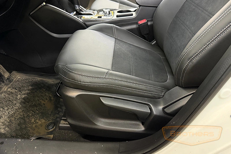 Чехлы на Мазду CX 5 с алькантарой - фото