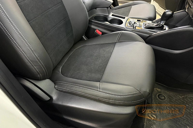 Чехлы на Мазду CX 5 с алькантарой - фото