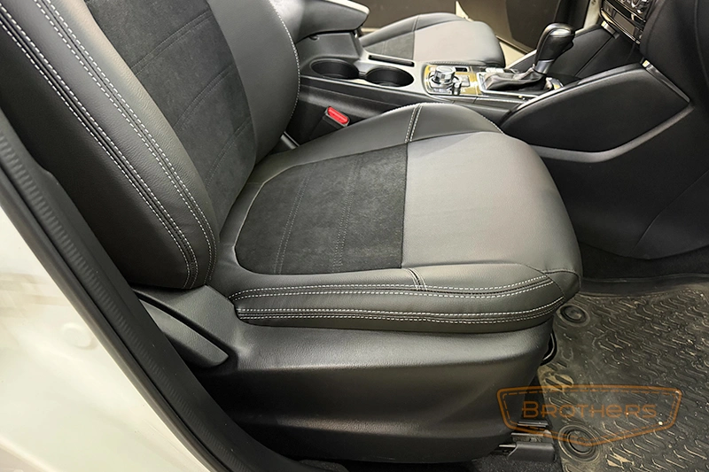 Чехлы на Мазду CX 5 с алькантарой - фото