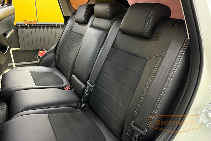 Чехлы на Мазду CX 5 с алькантарой - фото